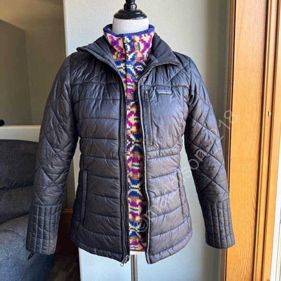 Patagonia Radalie Jacket Black Small Slim Fit Puffer Jacket Windproof S - Picture 7 of 16
